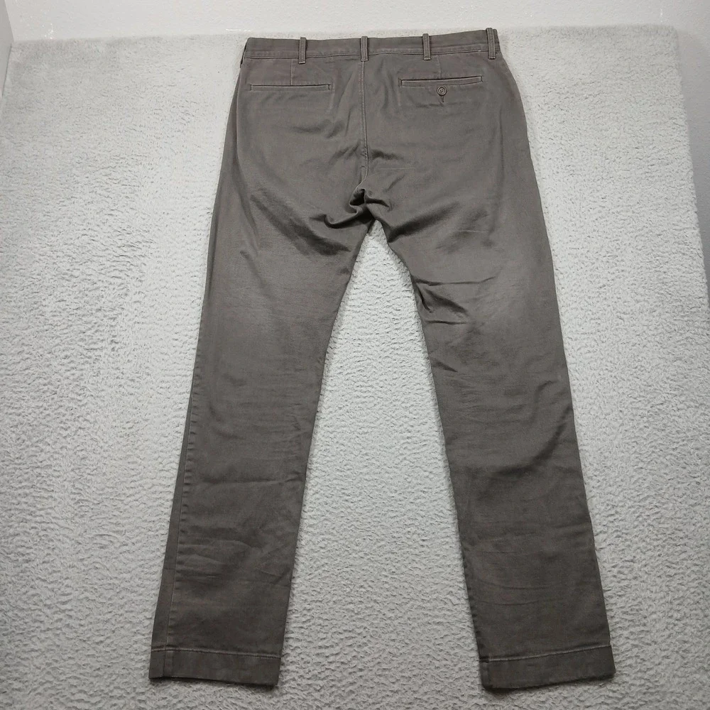 J.Crew Flex Slim Chino Pants Mens‎ 34x34 Gray Stretch